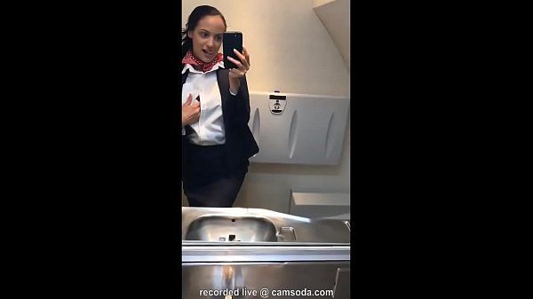 Latina stewardess joins masturbation mile