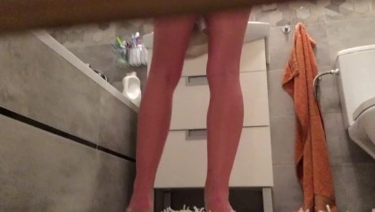 Speed reccomend teen sister inlaw spied bathroom caught her