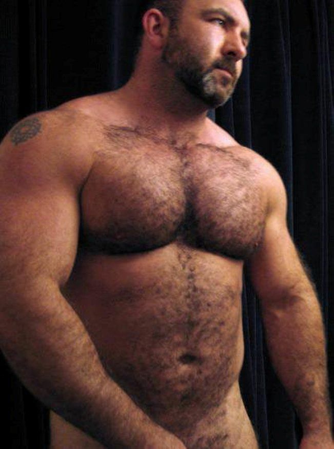 Hairy chest big dick