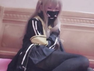 Crossdresser girls frontline cosplay foot