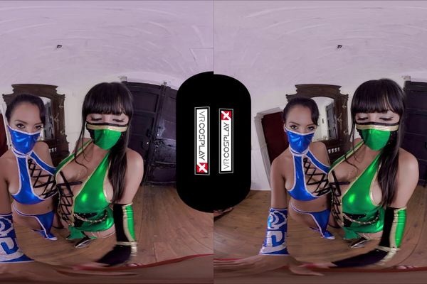 Threesome with jade and kitana