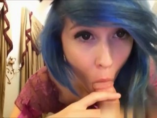 Chipmunk reccomend emo blue haired teen blowjob