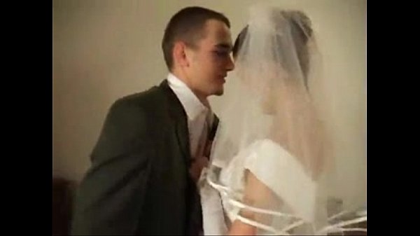 Russian wedding bride fucks male guests