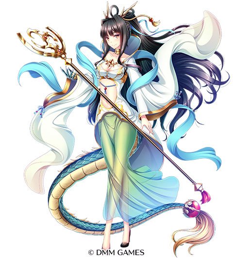 Kamihime project beautiful poseidon enjoys being