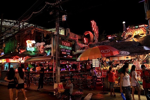 South thailand light district agogo bars