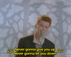 Xccelerator reccomend never gonna give rickroll rick astley