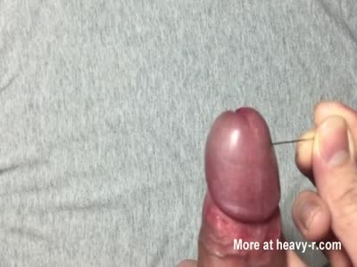 Lifesaver reccomend acupuncture needle testicle with cumshot