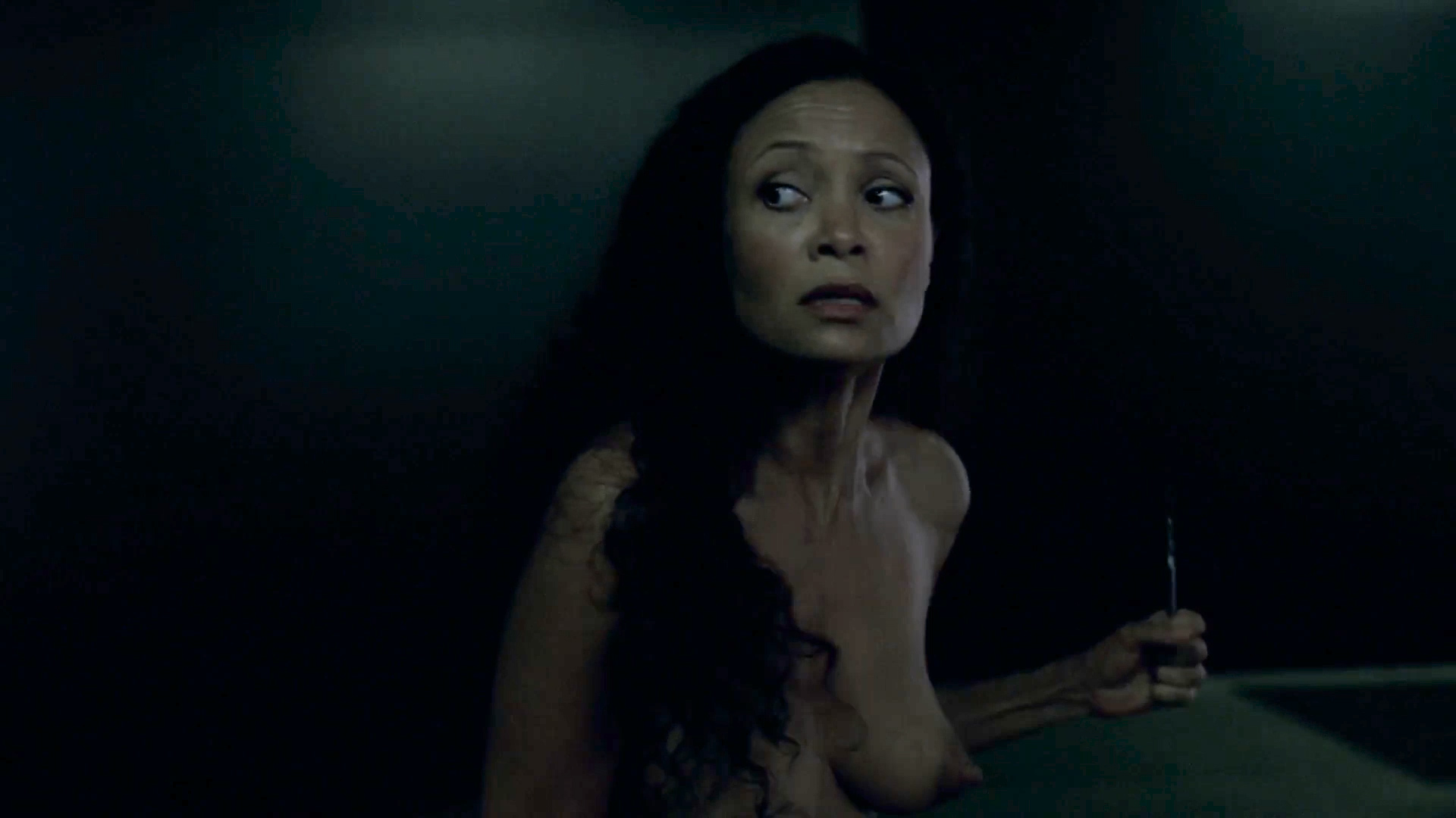 Thandie Newton - Westworld Star Naked, Young Topless Ebony Girl - Besieged.