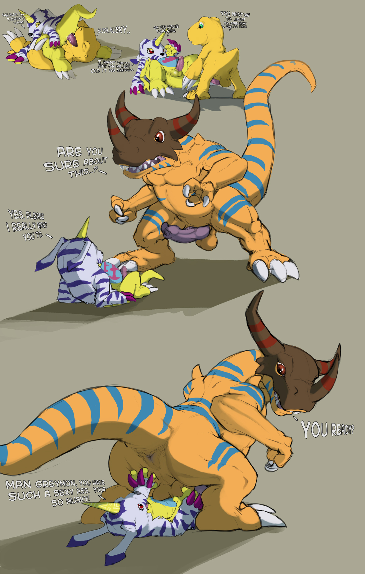 Digimon renamon impmon guilmon picture adult