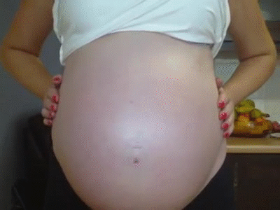 Pregnant huge belly