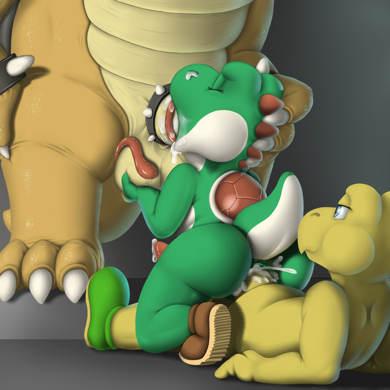Bowser getting plowed part