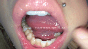 Latina tongue action mouth fetish