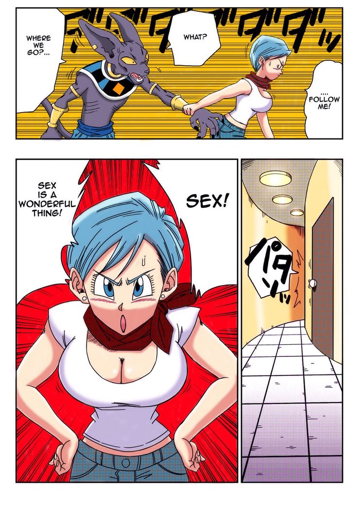 Brown E. reccomend bulma comic dragon ball super beerus