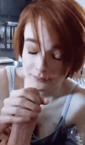 best of Redhead facial take french girlfriend