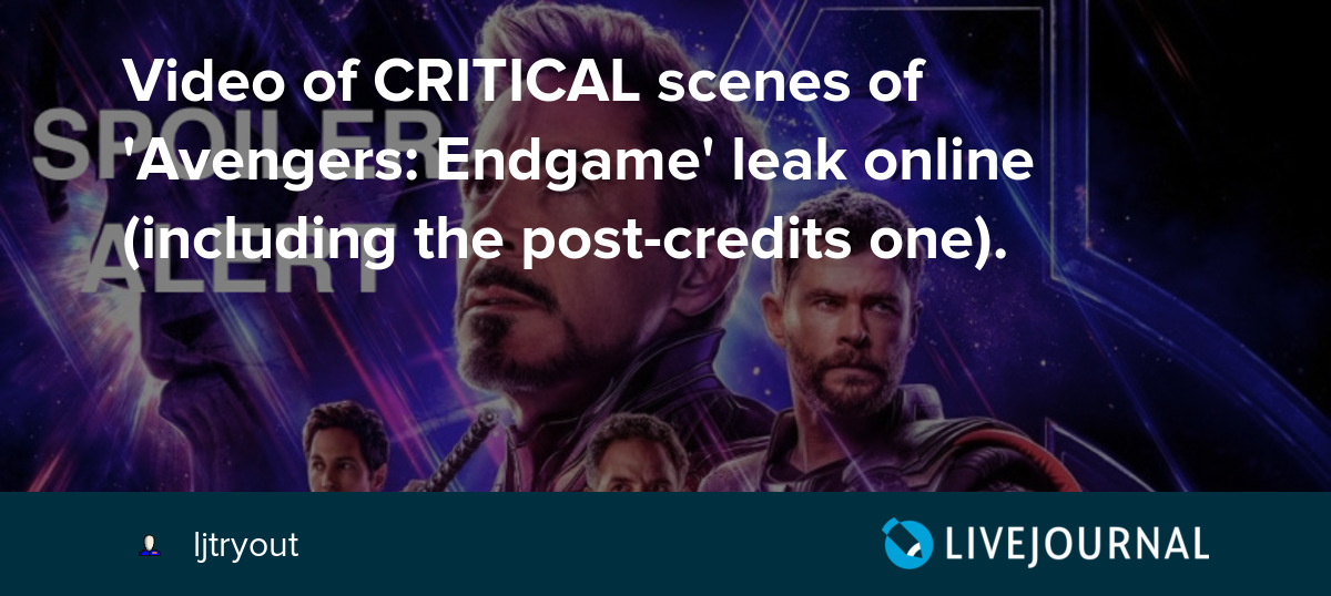 Avengers endgame credits