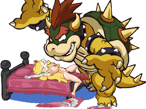 Innocent peach taking bowsers massive cock