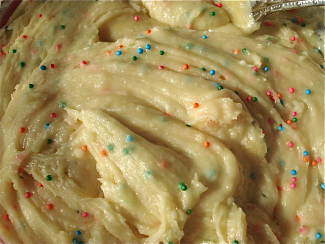 Chip S. reccomend each other with cake batter sprinkles