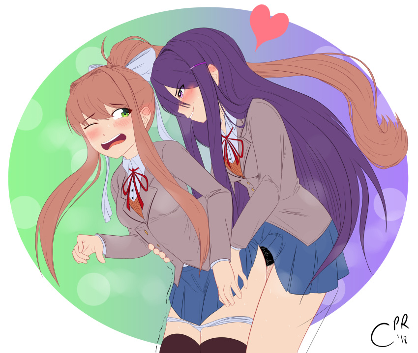 best of Your library ddlc yuri milks cock