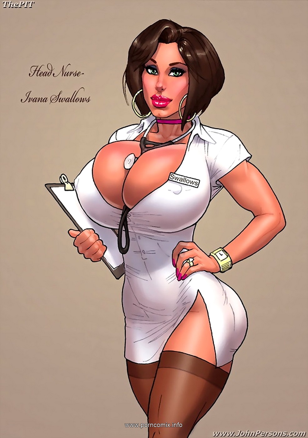 Addicted nurse swallows your load