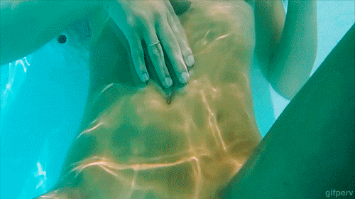 Erotic underwater birthing