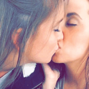 Lesbians tongue kissing sucking