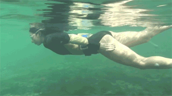 Naomis underwater self pleasure