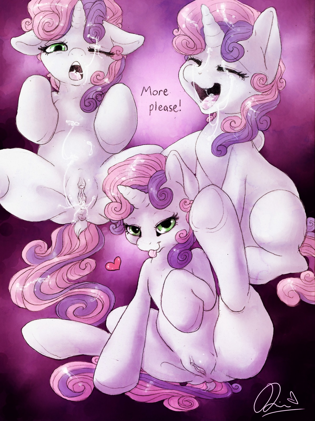 Pony sweetie belle spike susking