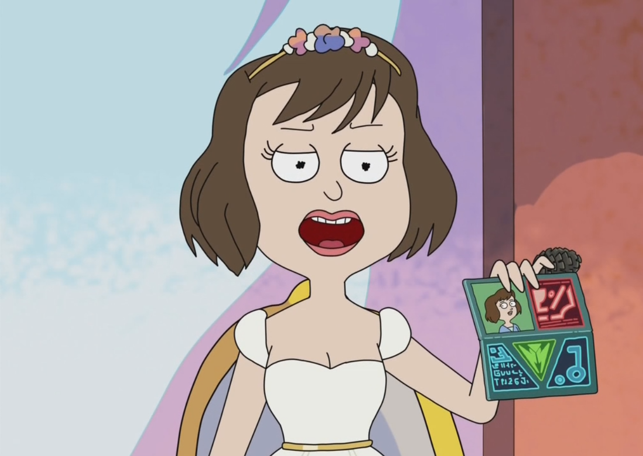 California recomended rick morty female fake wedding with